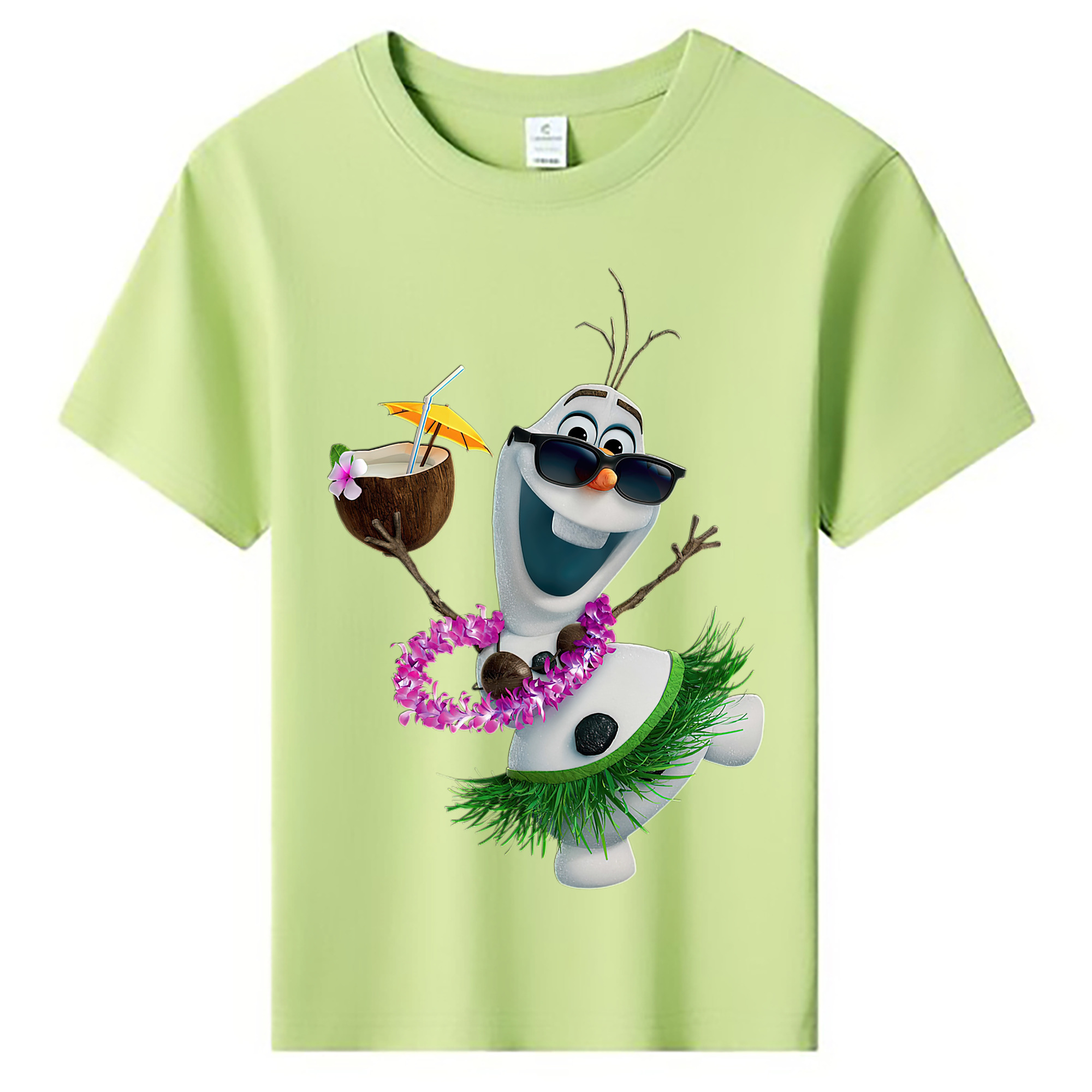 （画像用） アナと雪の女王 アンナ エルサ Frozen Anna Elsa 綿100％キッズTシャツ（フロントプリント）